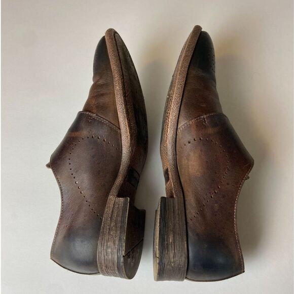 Robert Wayne Montana Buckle Leather Loafers SZ 10D main image 7